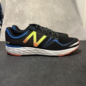 New Balance Fresh Foam Vongo Running Shoes Mens Size 14 Black Blue Orange